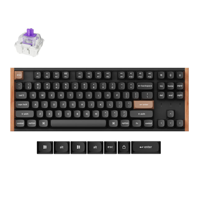 Clavier personnalisé Keychron K8 HE sans fil à interrupteur magnétique (Disposition US ANSI)