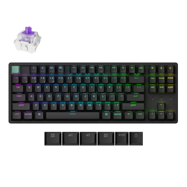 Clavier personnalisé Keychron K8 HE sans fil à interrupteur magnétique (Disposition US ANSI)