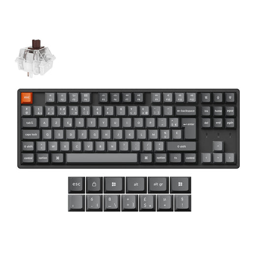 Clavier mécanique sans fil Keychron K8 Max QMK Collection disposition ISO