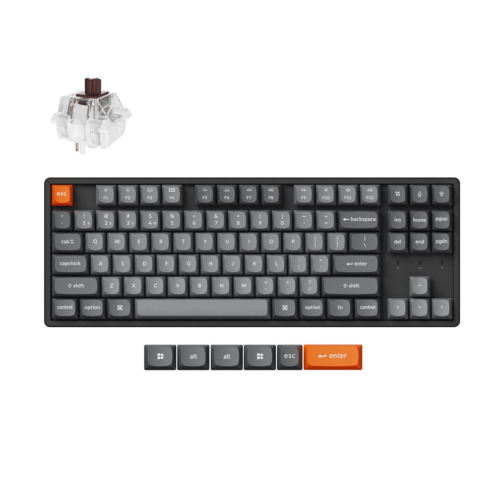 Clavier mécanique sans fil Keychron K8 Max QMK (Disposition US ANSI)