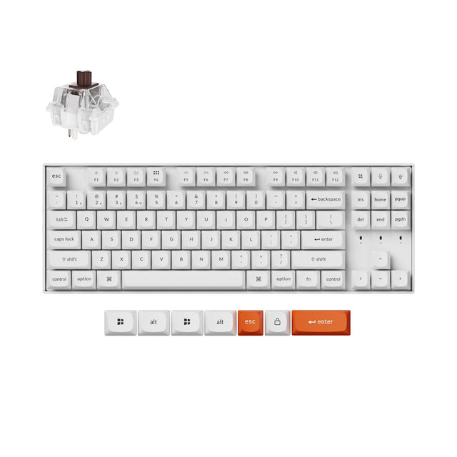 Clavier mécanique sans fil Keychron K8 Max QMK (Disposition US ANSI)