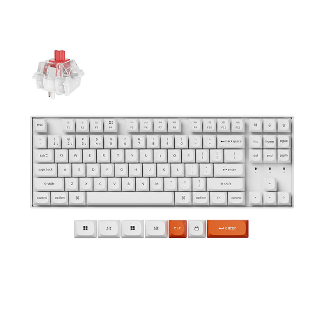 Clavier mécanique sans fil Keychron K8 Max QMK (Disposition US ANSI)
