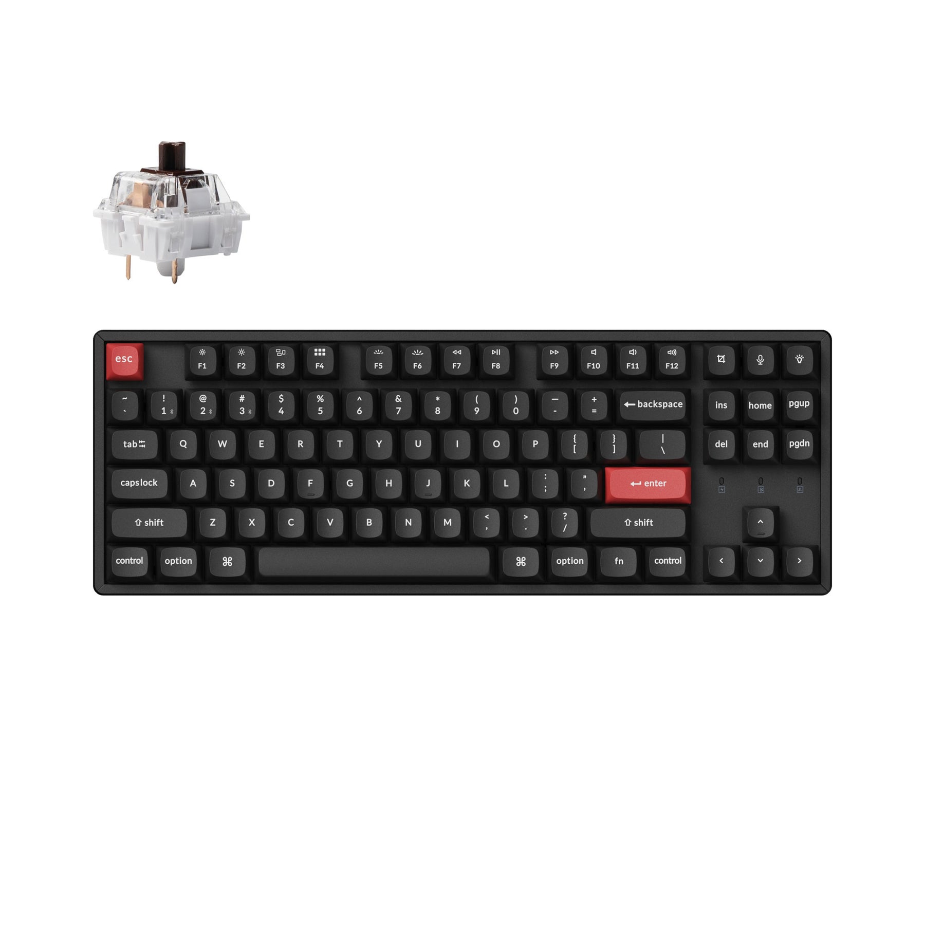 Clavier mécanique sans fil Keychron K8 Pro QMK/VIA (disposition US ANSI)