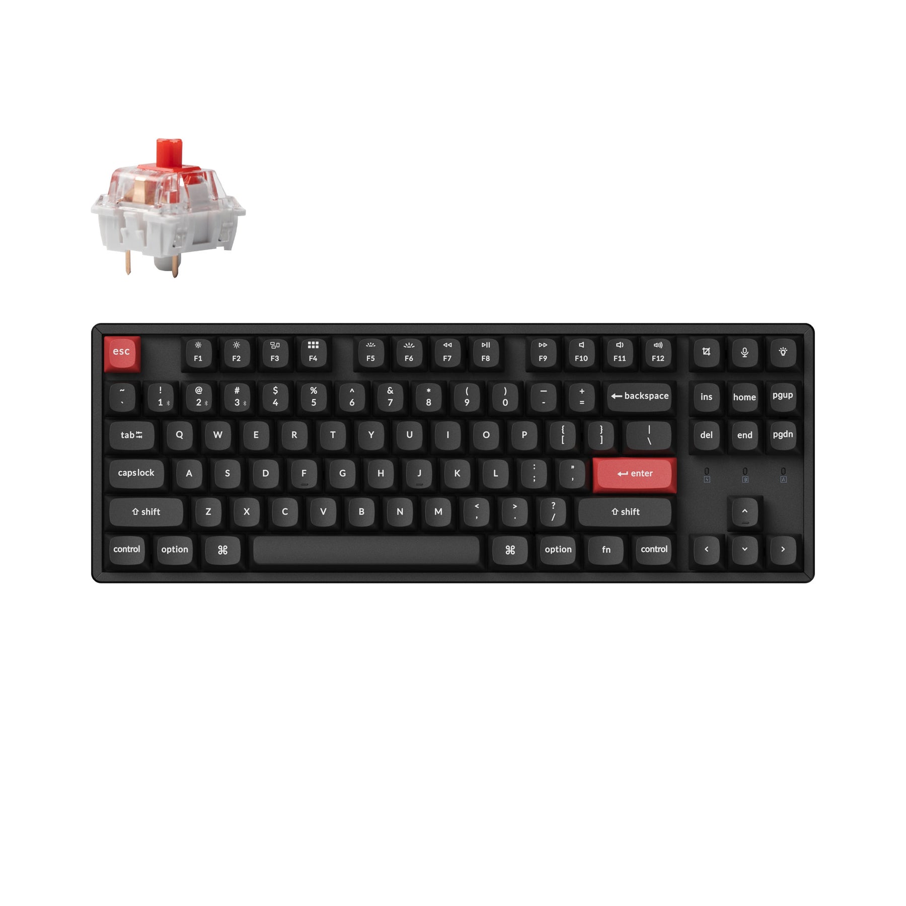Clavier mécanique sans fil Keychron K8 Pro QMK/VIA (disposition US ANSI)