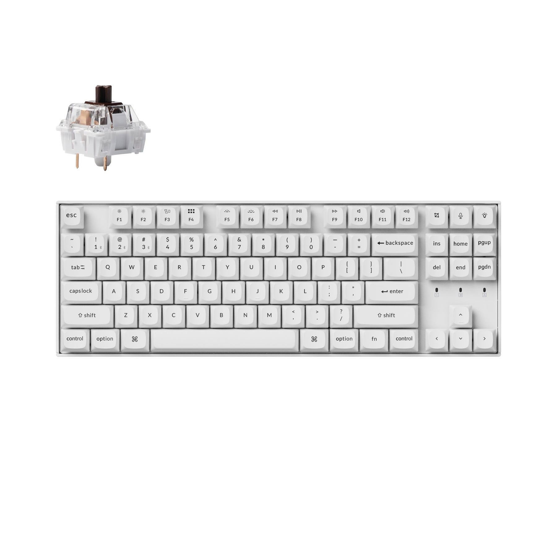 Clavier mécanique sans fil Keychron K8 Pro QMK/VIA (disposition US ANSI)
