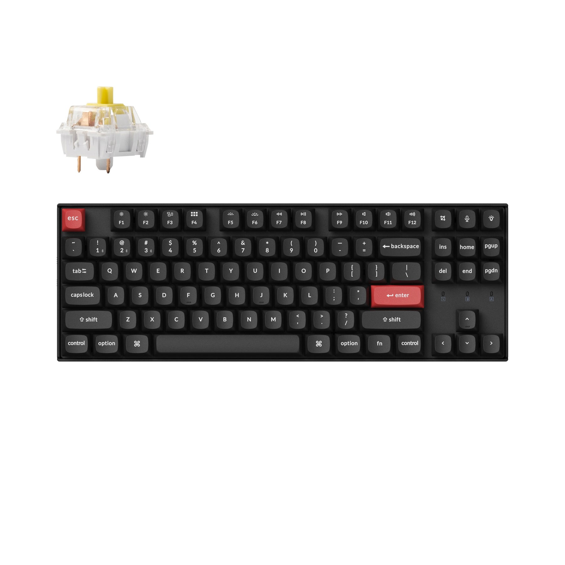 Clavier mécanique sans fil Keychron K8 Pro QMK/VIA (disposition US ANSI)
