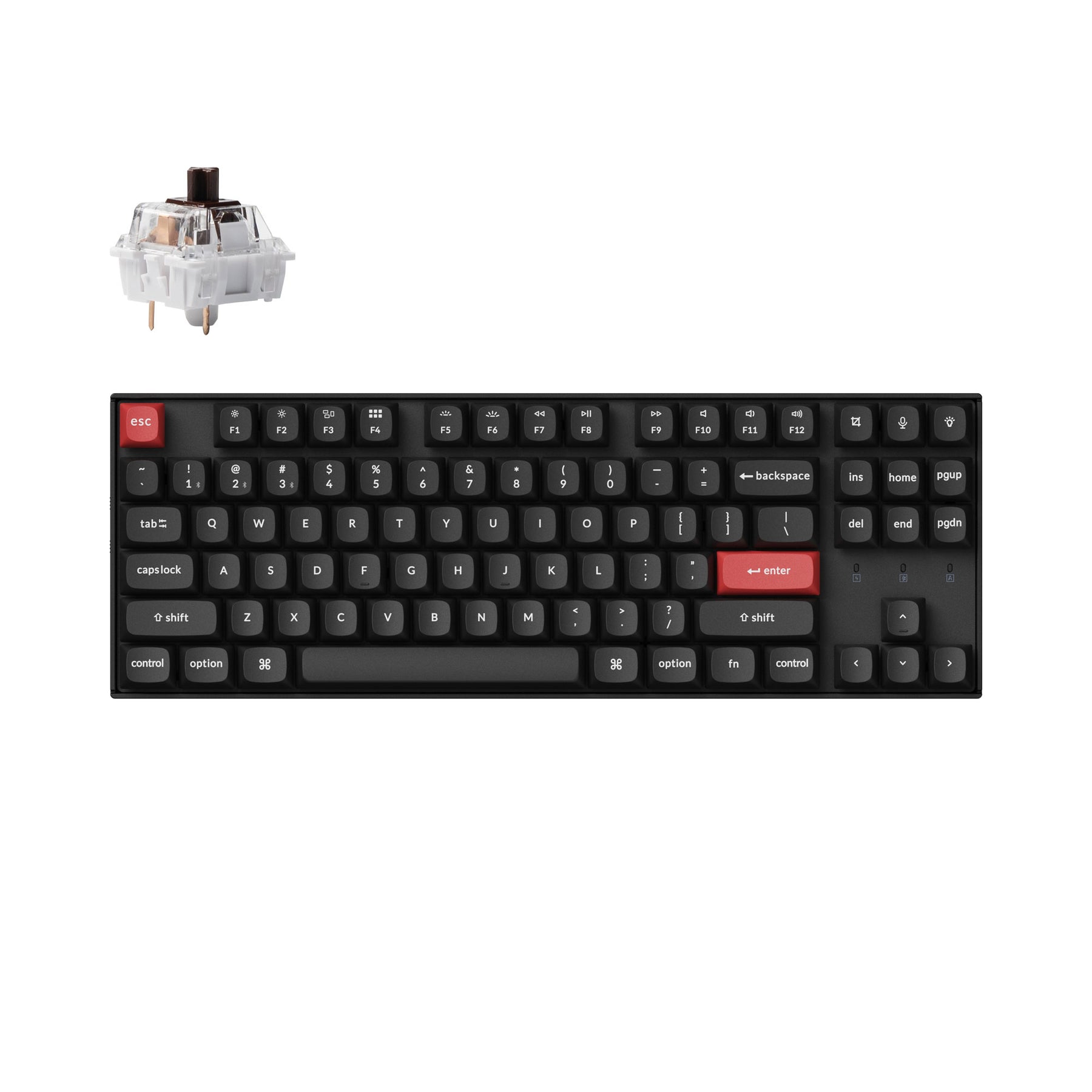 Clavier mécanique sans fil Keychron K8 Pro QMK/VIA (disposition US ANSI)