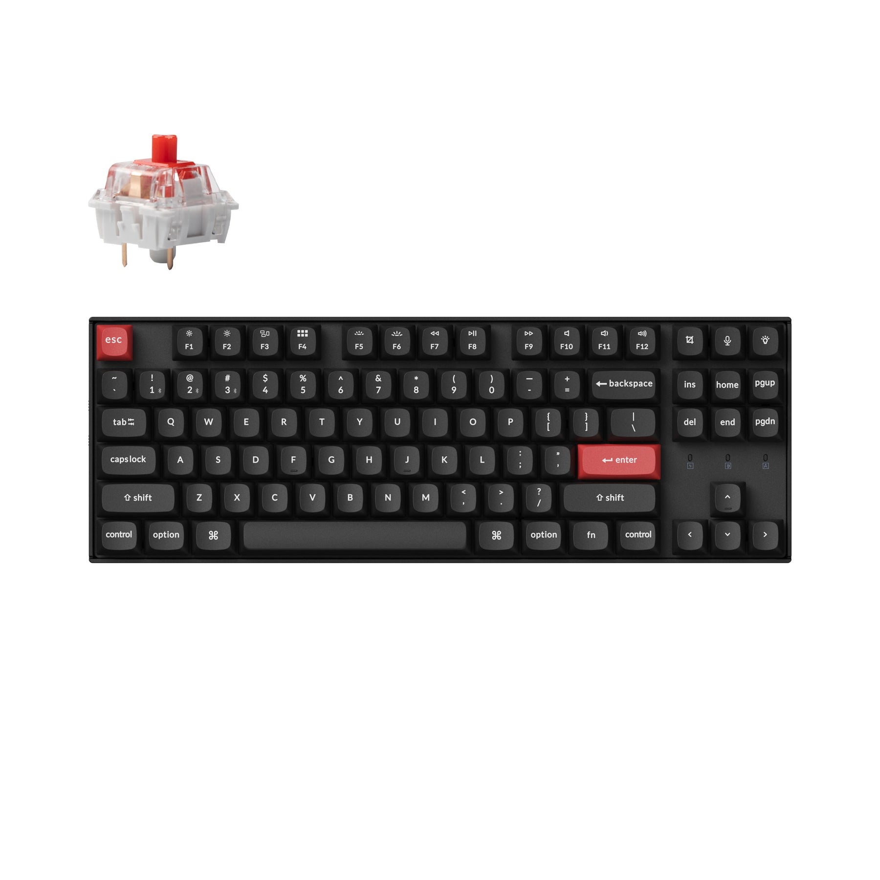 Clavier mécanique sans fil Keychron K8 Pro QMK/VIA (disposition US ANSI)