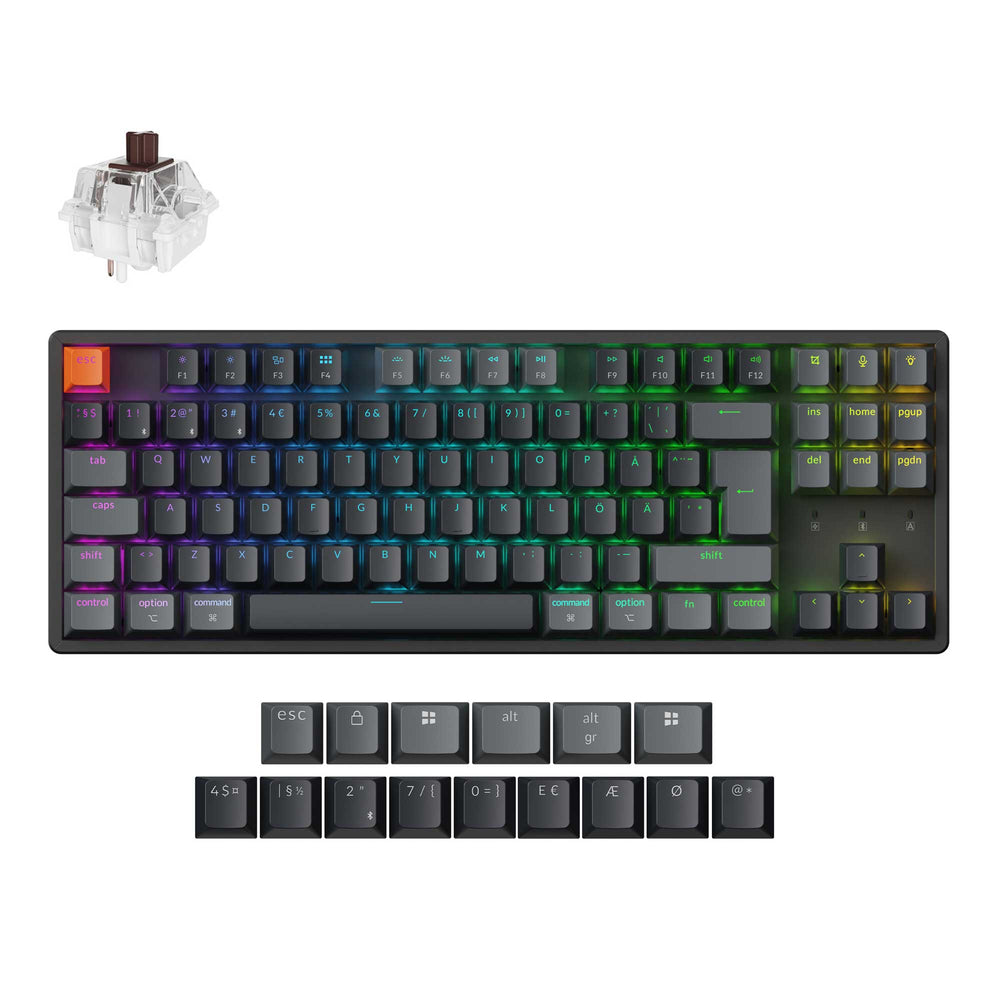 Keychron K8 QMK Wireless Mechanical Keyboard ISO Layout - Version 2