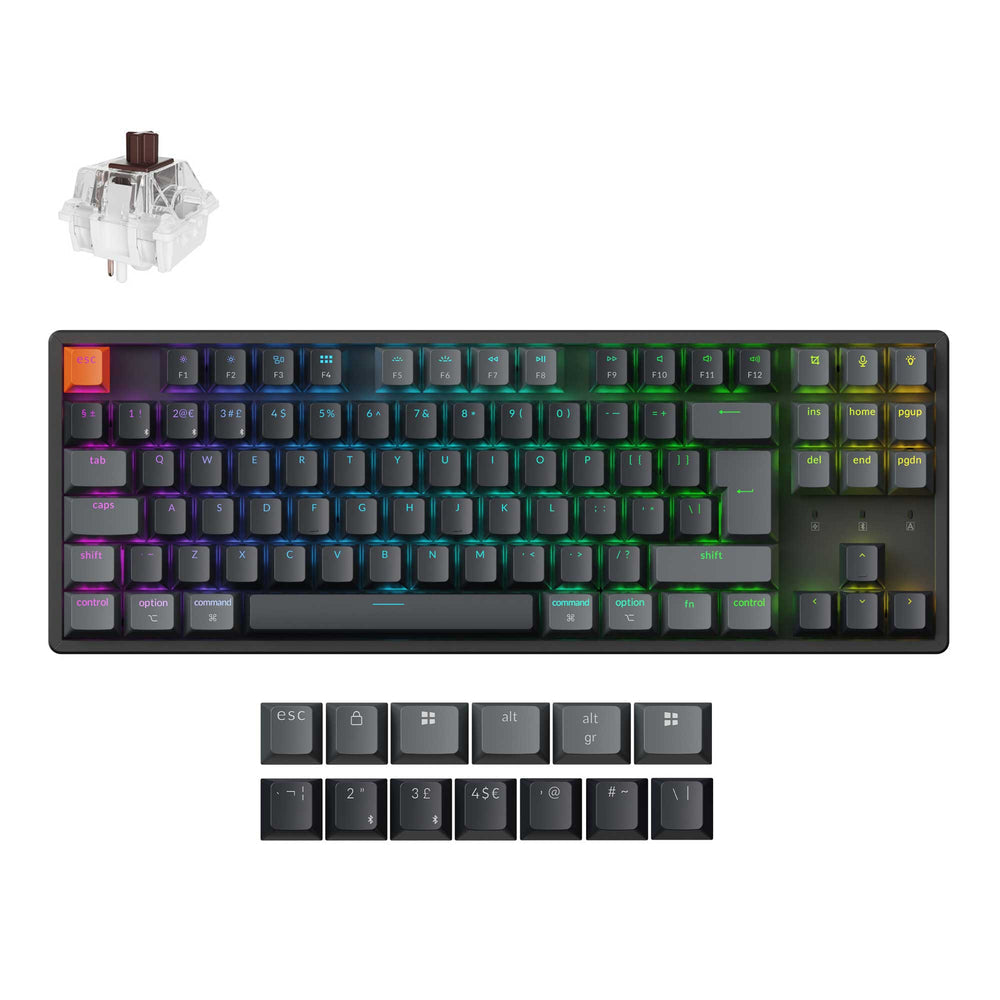 Keychron K8 QMK Wireless Mechanical Keyboard ISO Layout - Version 2