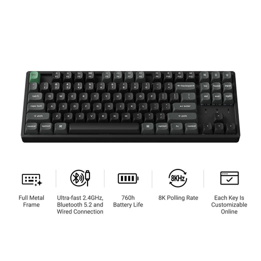 Keychron K8 Ultra 8K Wireless Custom Mechanical Keyboard (US ANSI Layout)