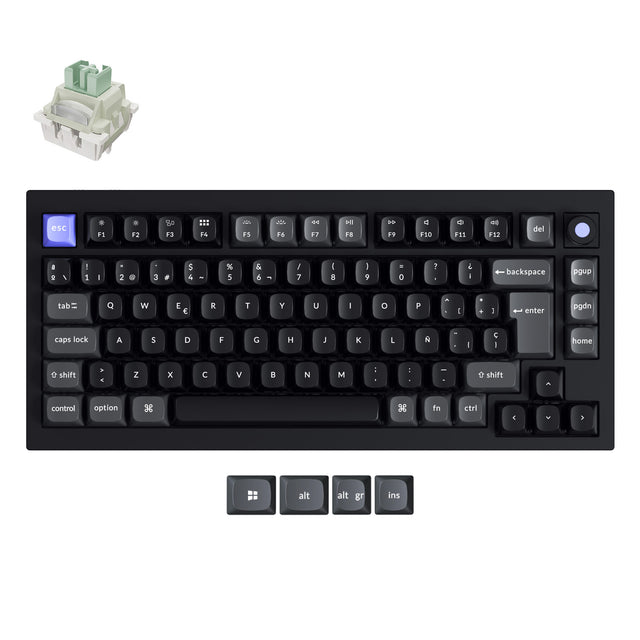 Collection de claviers Keychron Q1 HE 8K filaire à interrupteur magnétique disposition ISO