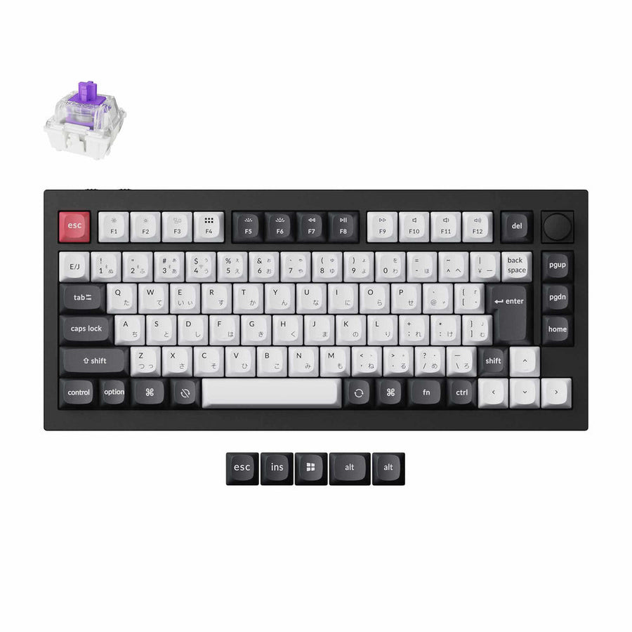 Collection de configuration ISO de clavier personnalisé sans fil Keychron Q1 HE QMK