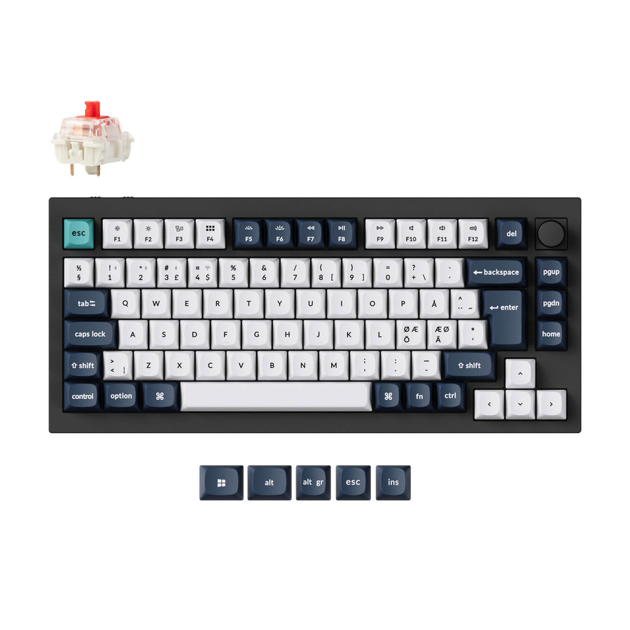 Keychron Q1 Max QMK/VIA Clavier mécanique personnalisé sans fil Collection de mises en page ISO