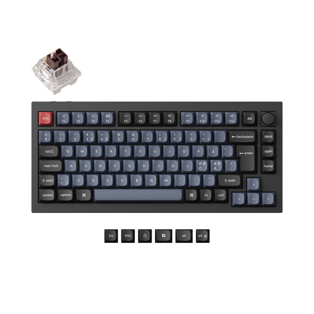 Keychron Q1 Pro QMK/VIA Clavier mécanique personnalisé sans fil Collection de mises en page ISO