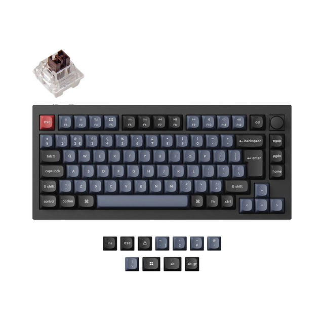 Keychron Q1 Pro QMK/VIA Clavier mécanique personnalisé sans fil Collection de mises en page ISO