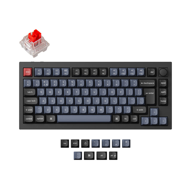 Keychron Q1 Pro QMK/VIA Clavier mécanique personnalisé sans fil Collection de mises en page ISO