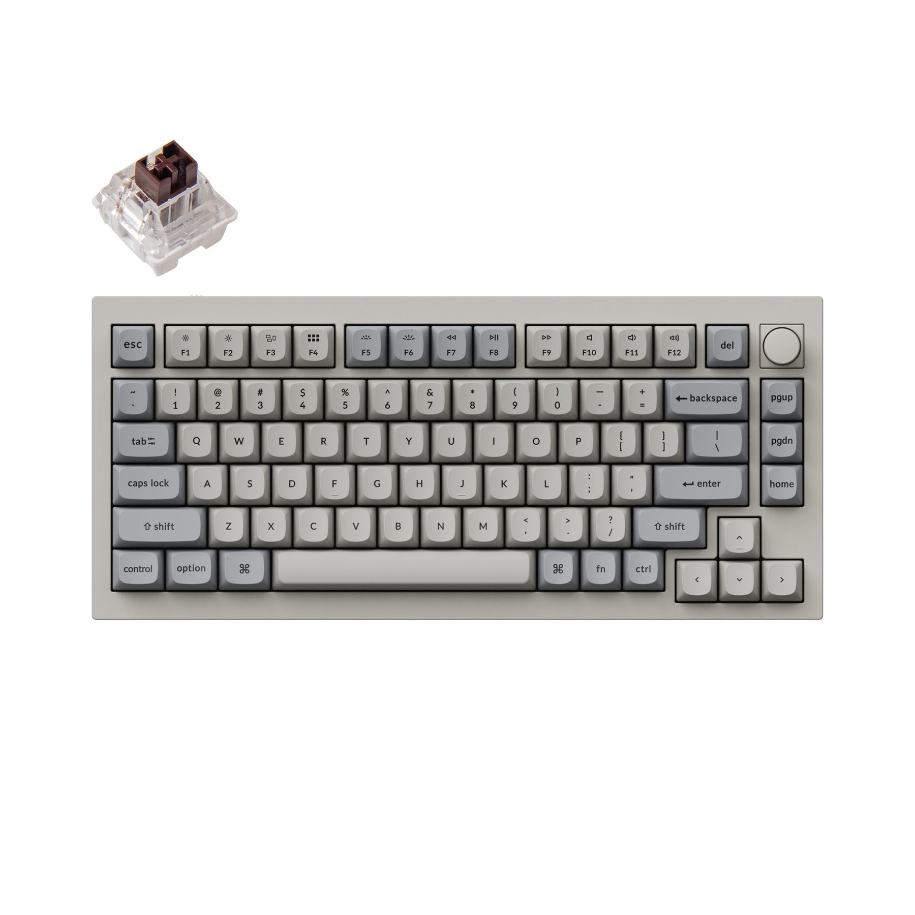 Clavier mécanique personnalisé filaire Keychron Q1 QMK - Version 2 (disposition US ANSI)