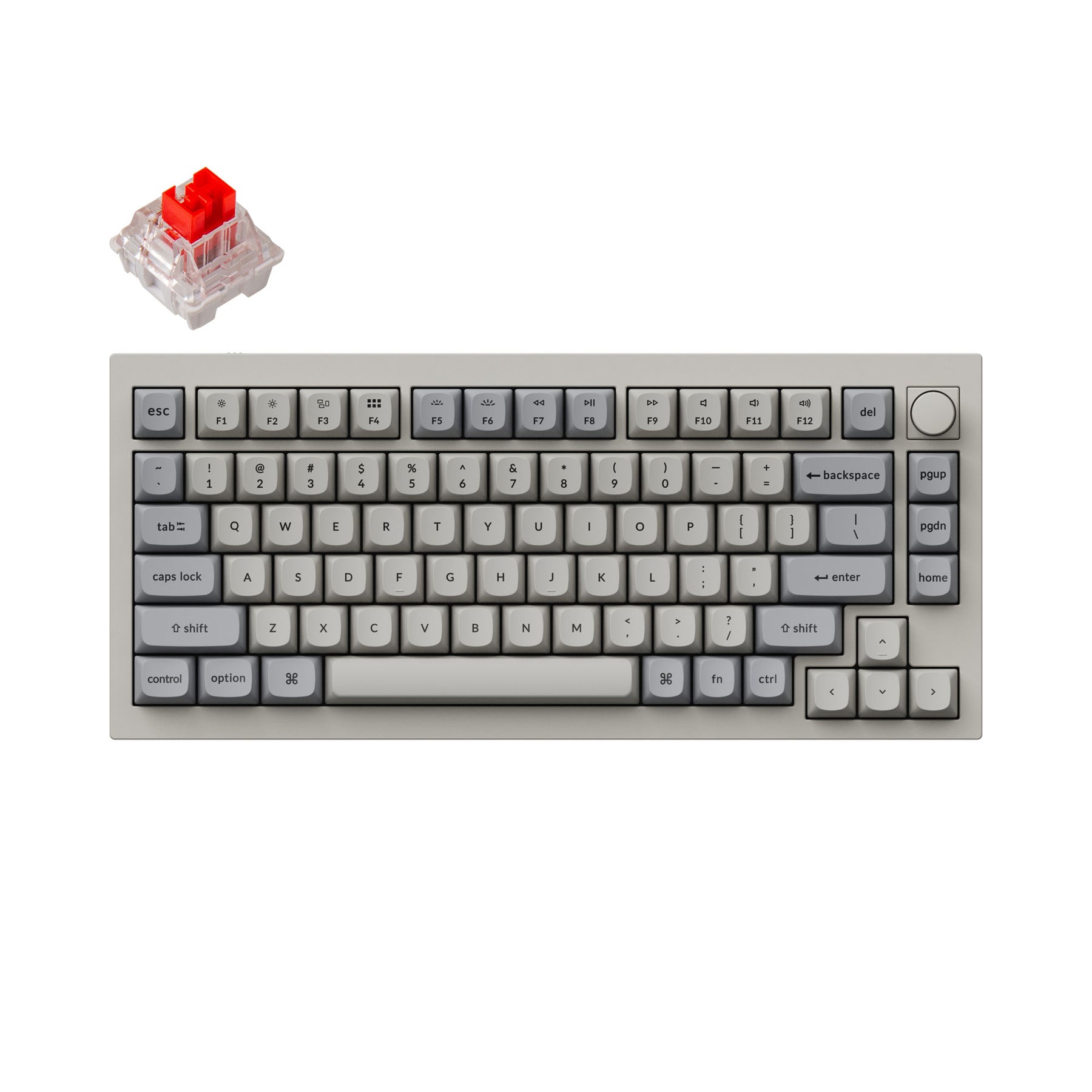 Clavier mécanique personnalisé filaire Keychron Q1 QMK - Version 2 (disposition US ANSI)