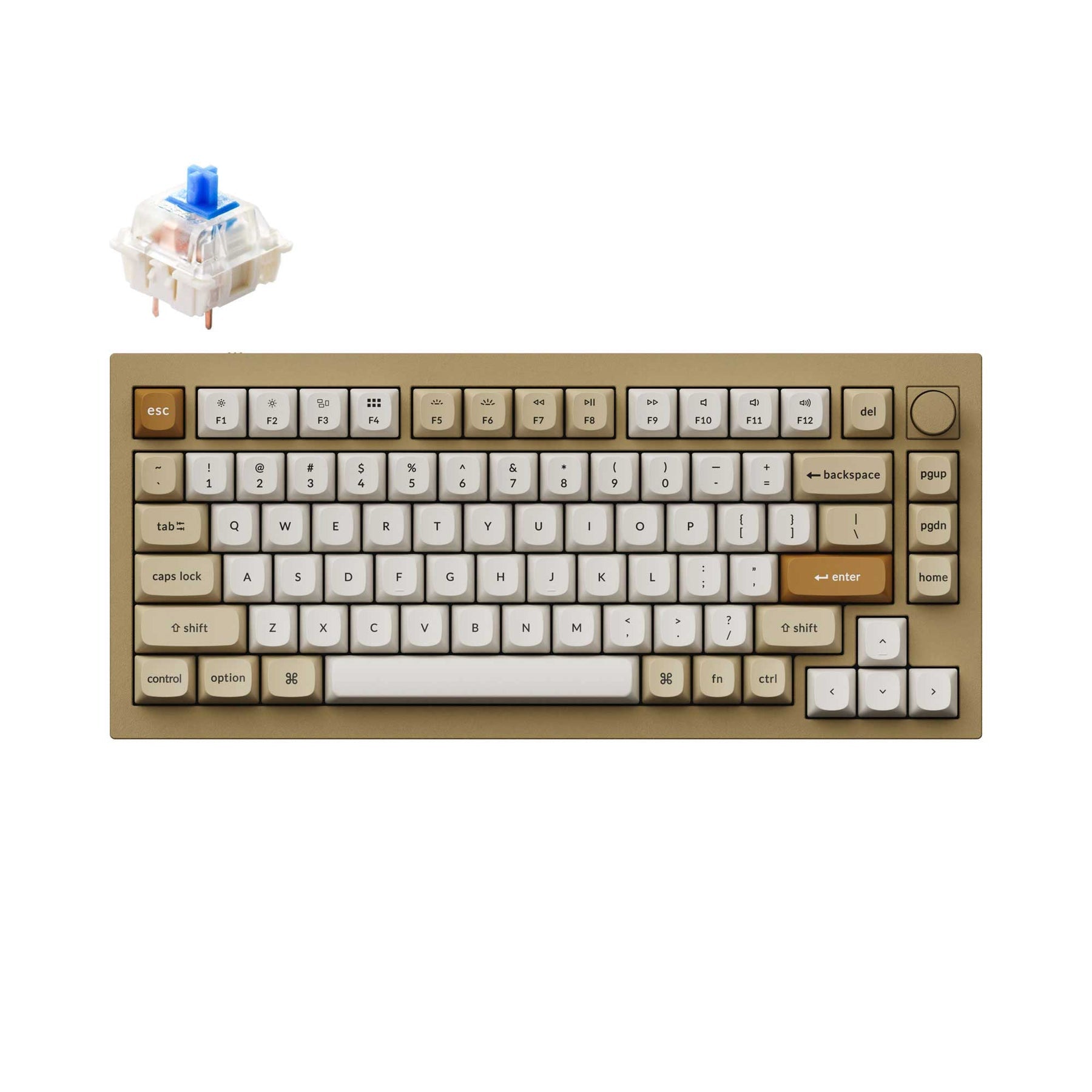 Clavier mécanique personnalisé filaire Keychron Q1 QMK - Version 2 (disposition US ANSI)