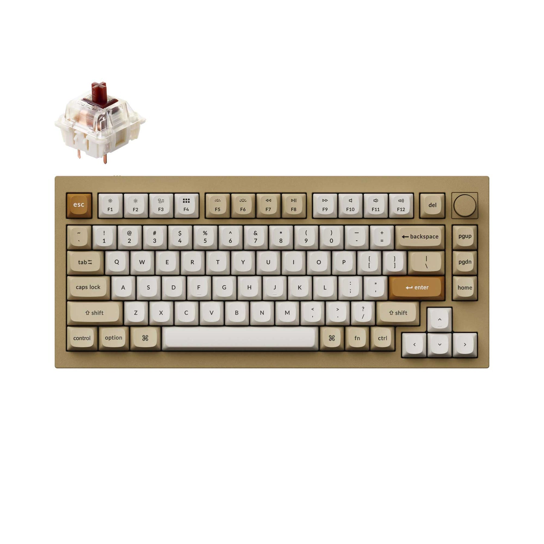Clavier mécanique personnalisé filaire Keychron Q1 QMK - Version 2 (disposition US ANSI)
