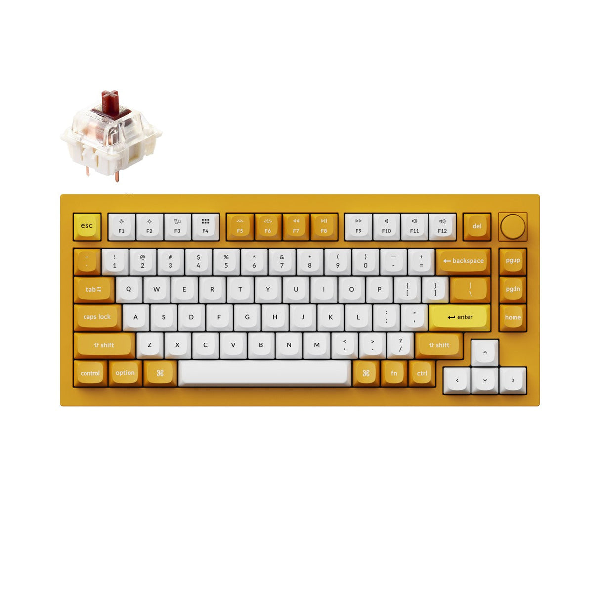 Keychron Q1 QMK Wired Custom Mechanical Keyboard - Version 2(US ANSI Layout)