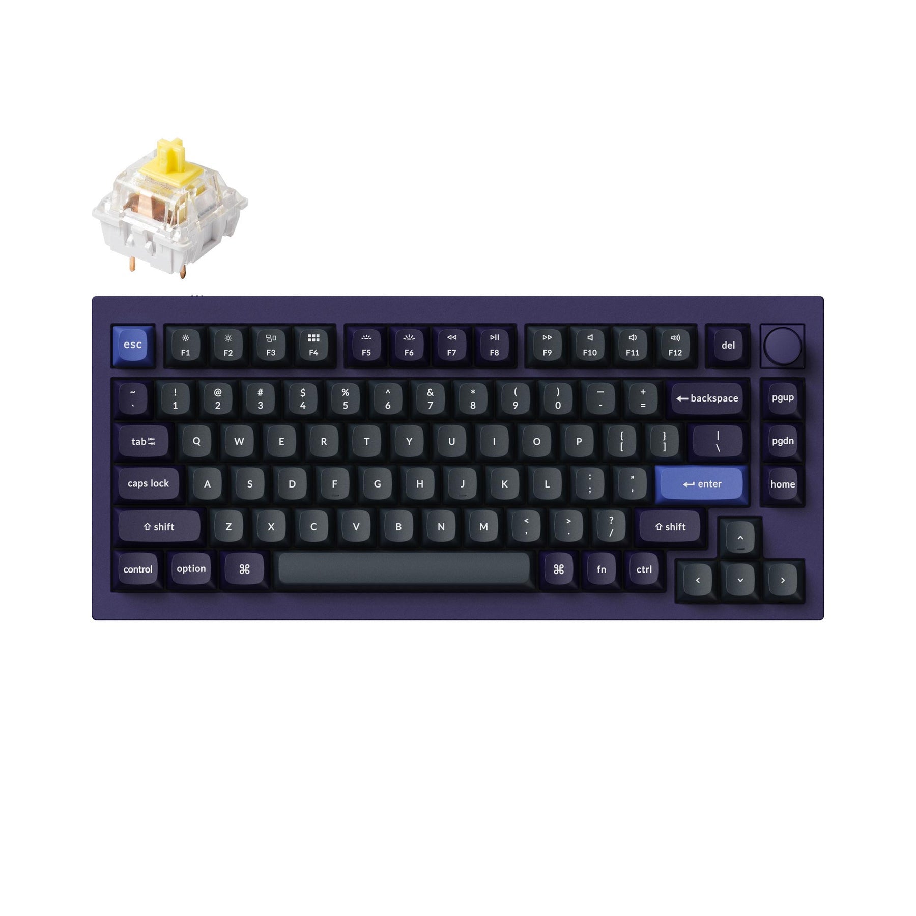 Clavier mécanique personnalisé filaire Keychron Q1 QMK - Version 2 (disposition US ANSI)
