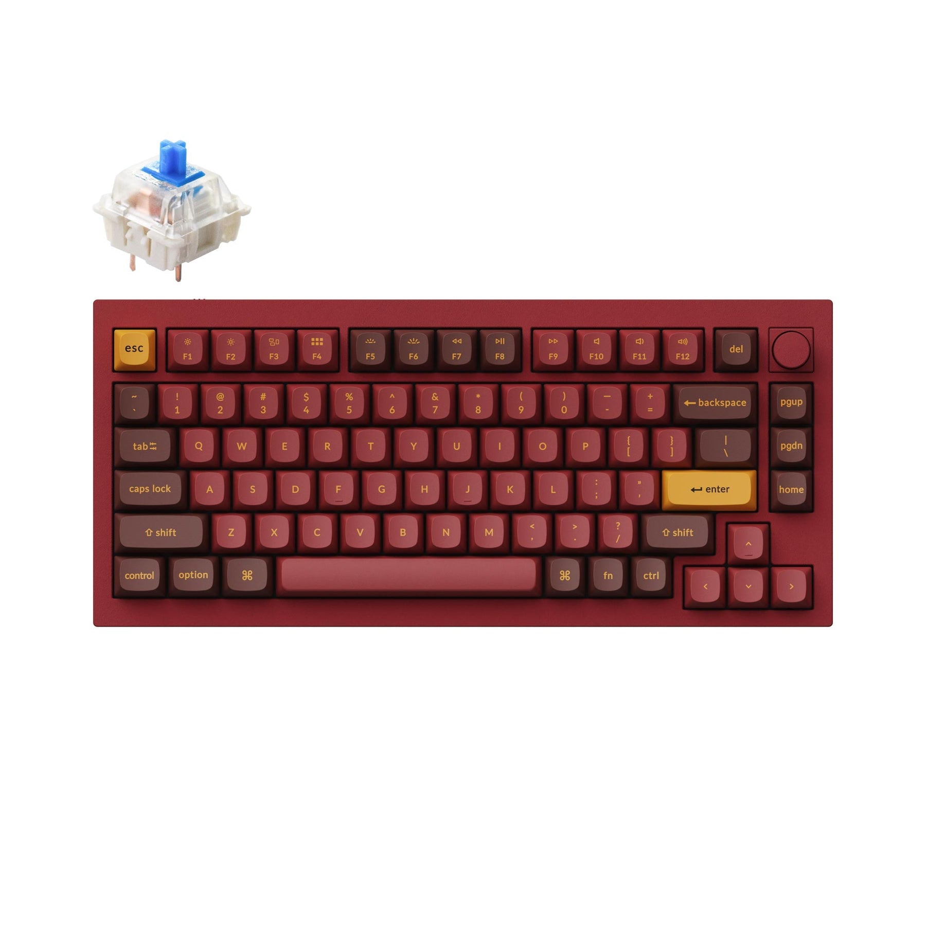 Clavier mécanique personnalisé filaire Keychron Q1 QMK - Version 2 (disposition US ANSI)