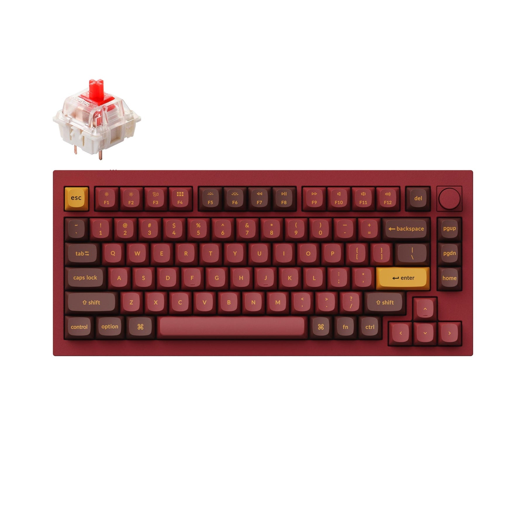 Clavier mécanique personnalisé filaire Keychron Q1 QMK - Version 2 (disposition US ANSI)