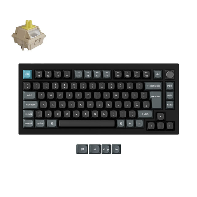 Clavier mécanique personnalisé sans fil Keychron Q1 Ultra 8K Collection disposition ISO