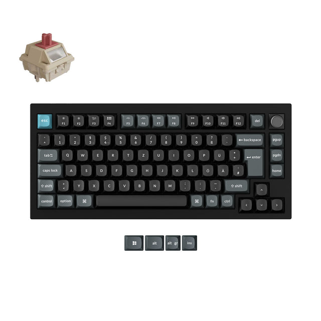 Clavier mécanique personnalisé sans fil Keychron Q1 Ultra 8K Collection disposition ISO
