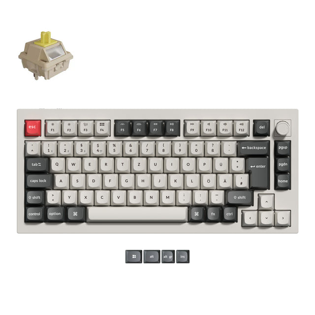 Clavier mécanique personnalisé sans fil Keychron Q1 Ultra 8K Collection disposition ISO