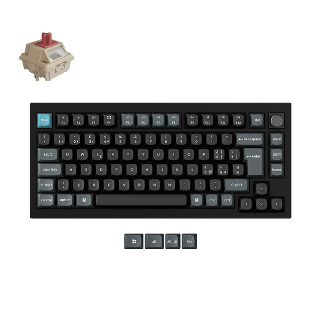 Clavier mécanique personnalisé sans fil Keychron Q1 Ultra 8K Collection disposition ISO