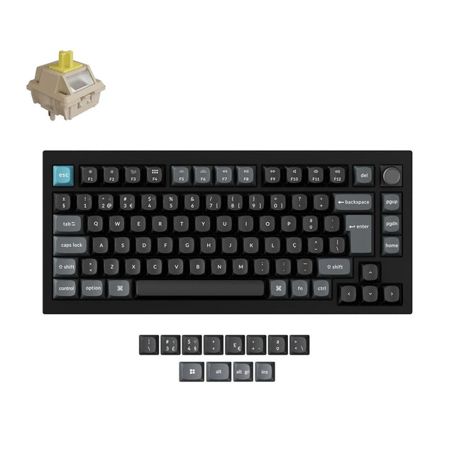 Clavier mécanique personnalisé sans fil Keychron Q1 Ultra 8K Collection disposition ISO