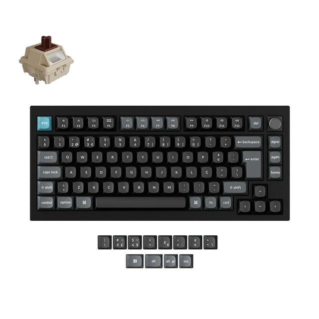 Clavier mécanique personnalisé sans fil Keychron Q1 Ultra 8K Collection disposition ISO