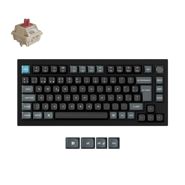 Clavier mécanique personnalisé sans fil Keychron Q1 Ultra 8K Collection disposition ISO