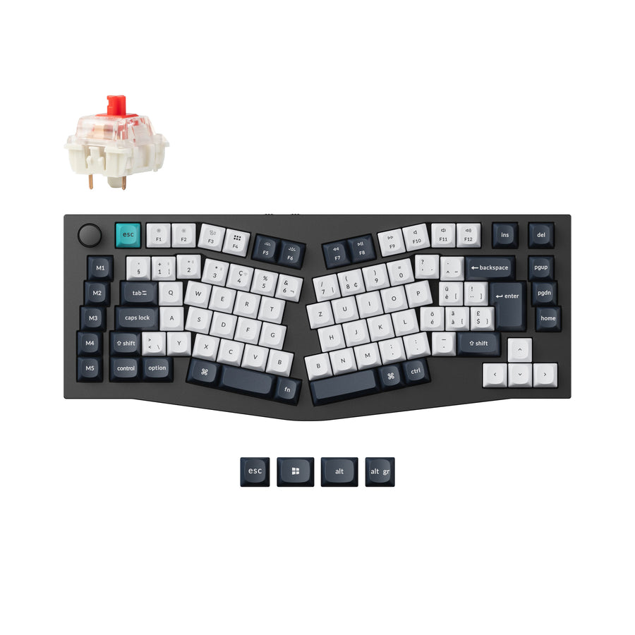 Keychron Q10 Max (mise en page Alice) Collection de mises en page ISO de clavier mécanique personnalisé QMK