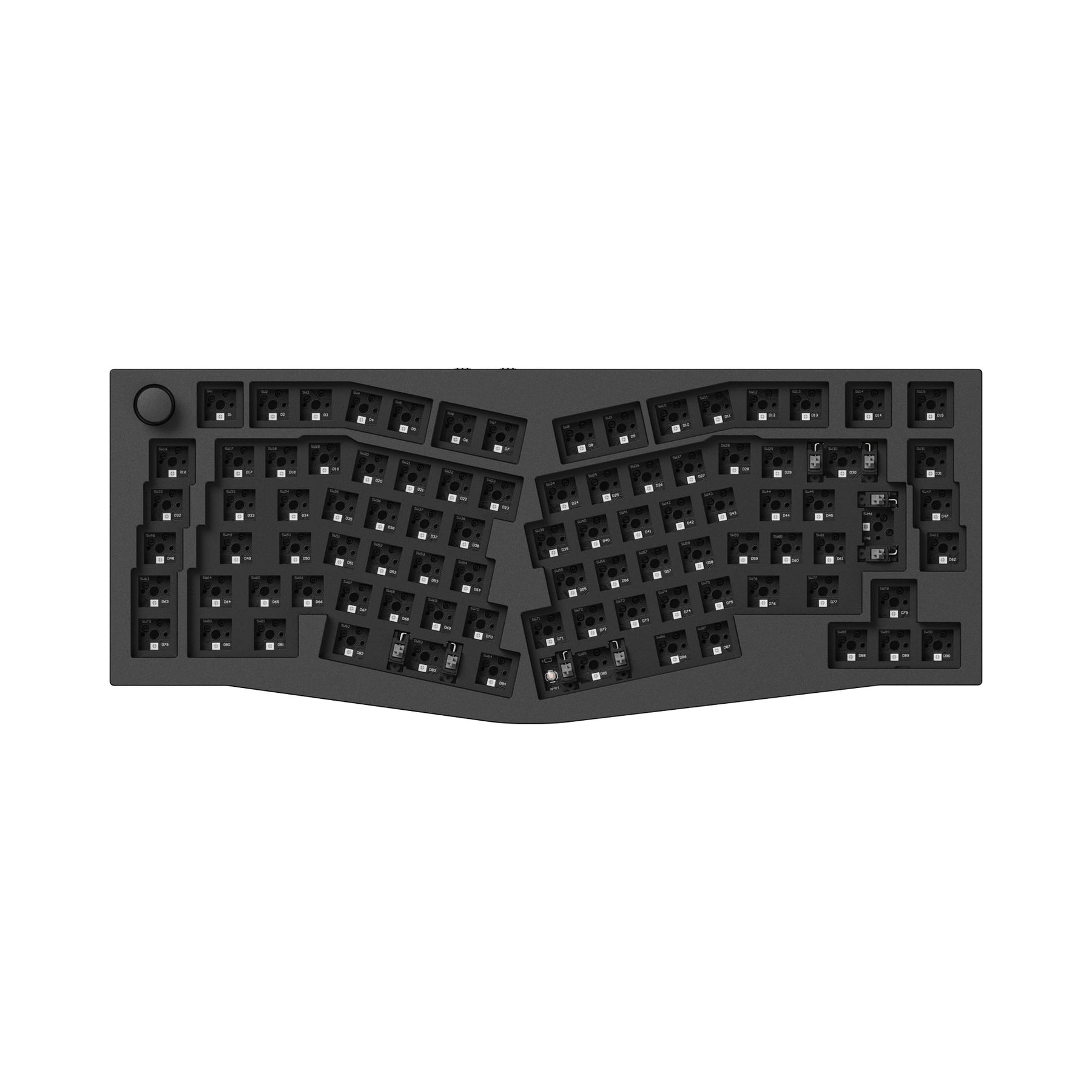 Keychron Q10 Pro (disposition Alice) Clavier mécanique personnalisé sans fil QMK/VIA (disposition US ANSI)