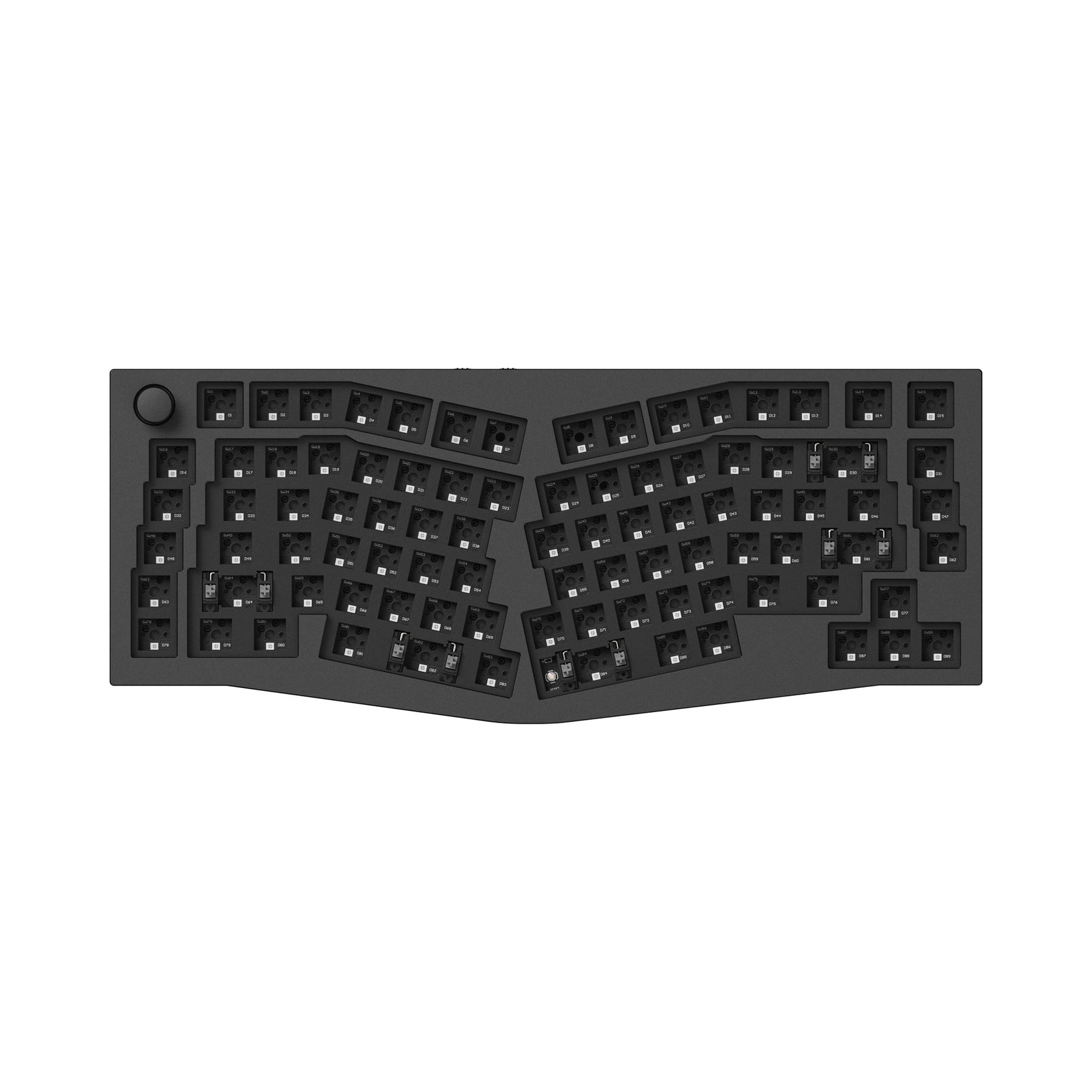 Keychron Q10 Pro (disposition Alice) Clavier mécanique personnalisé sans fil QMK/VIA (disposition US ANSI)
