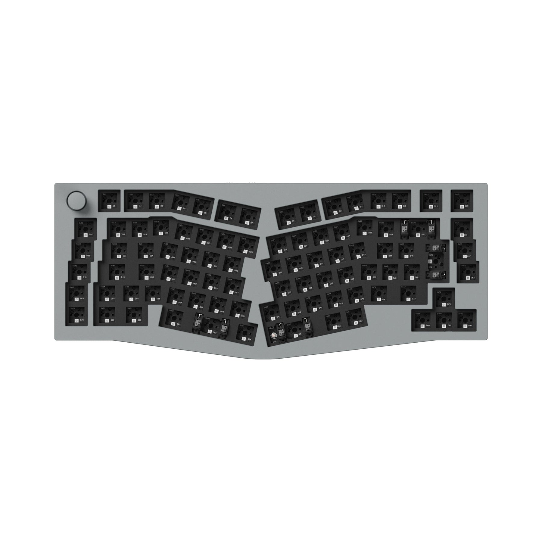 Keychron Q10 Pro (disposition Alice) Clavier mécanique personnalisé sans fil QMK/VIA (disposition US ANSI)