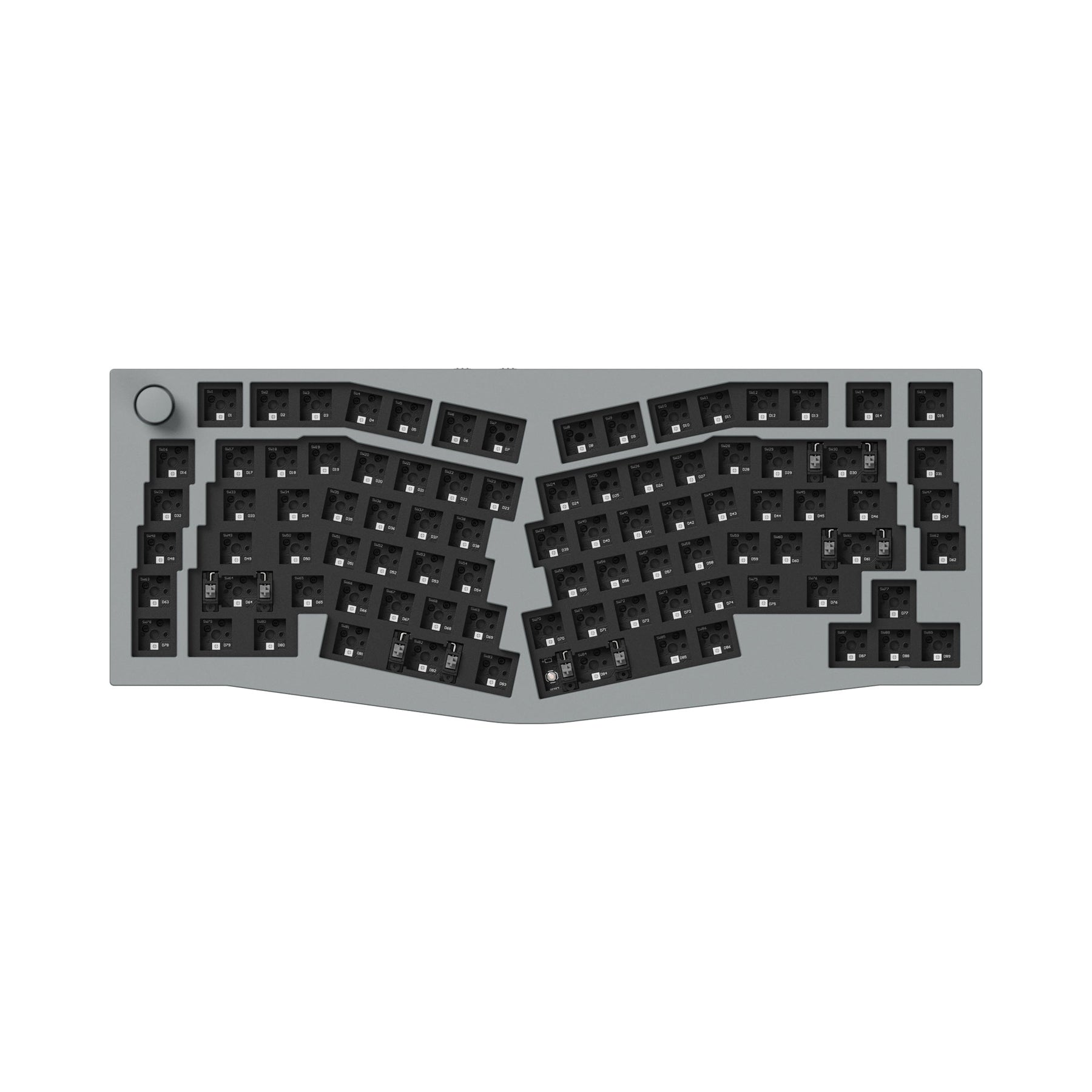 Keychron Q10 Pro (disposition Alice) Clavier mécanique personnalisé sans fil QMK/VIA (disposition US ANSI)