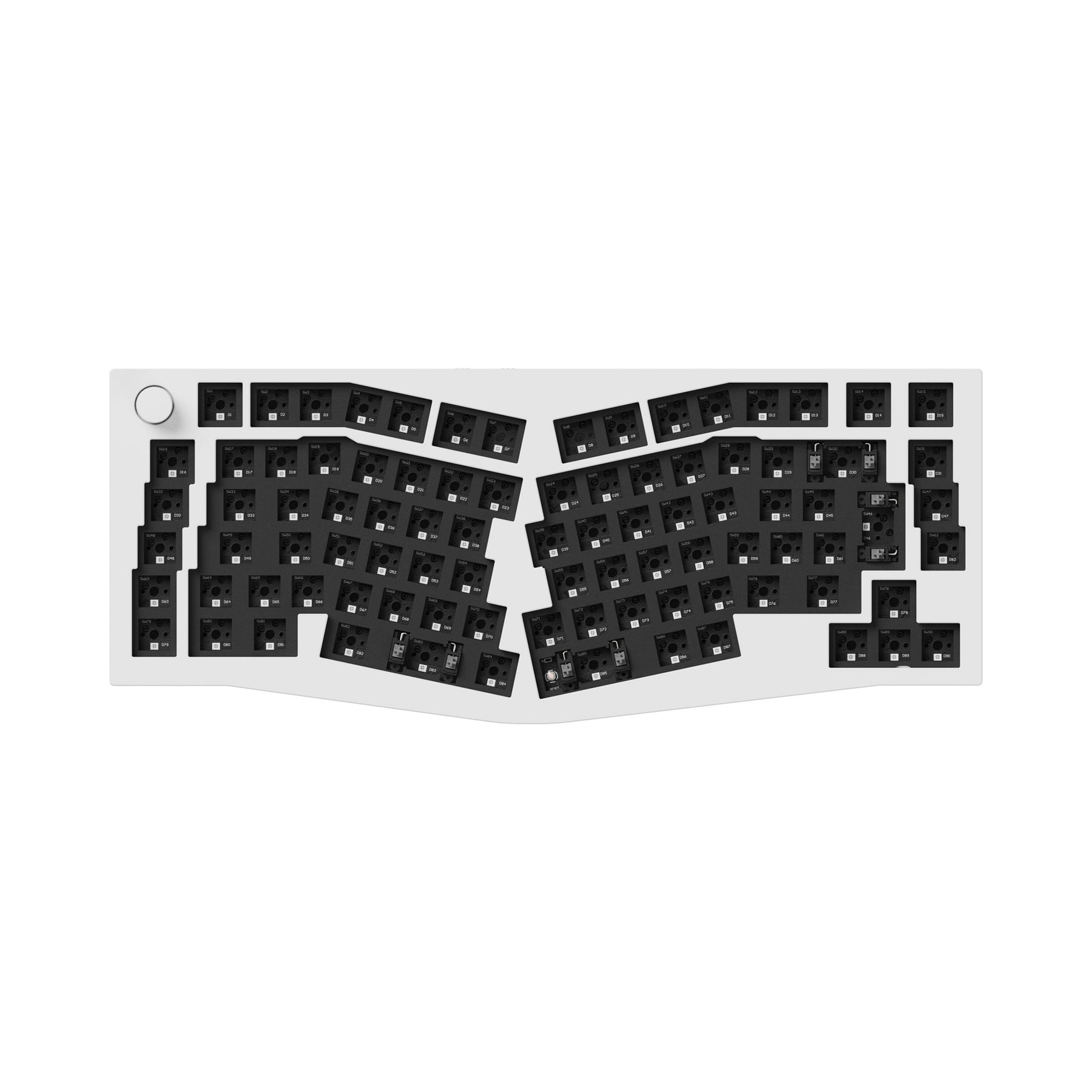 Keychron Q10 Pro (disposition Alice) Clavier mécanique personnalisé sans fil QMK/VIA (disposition US ANSI)