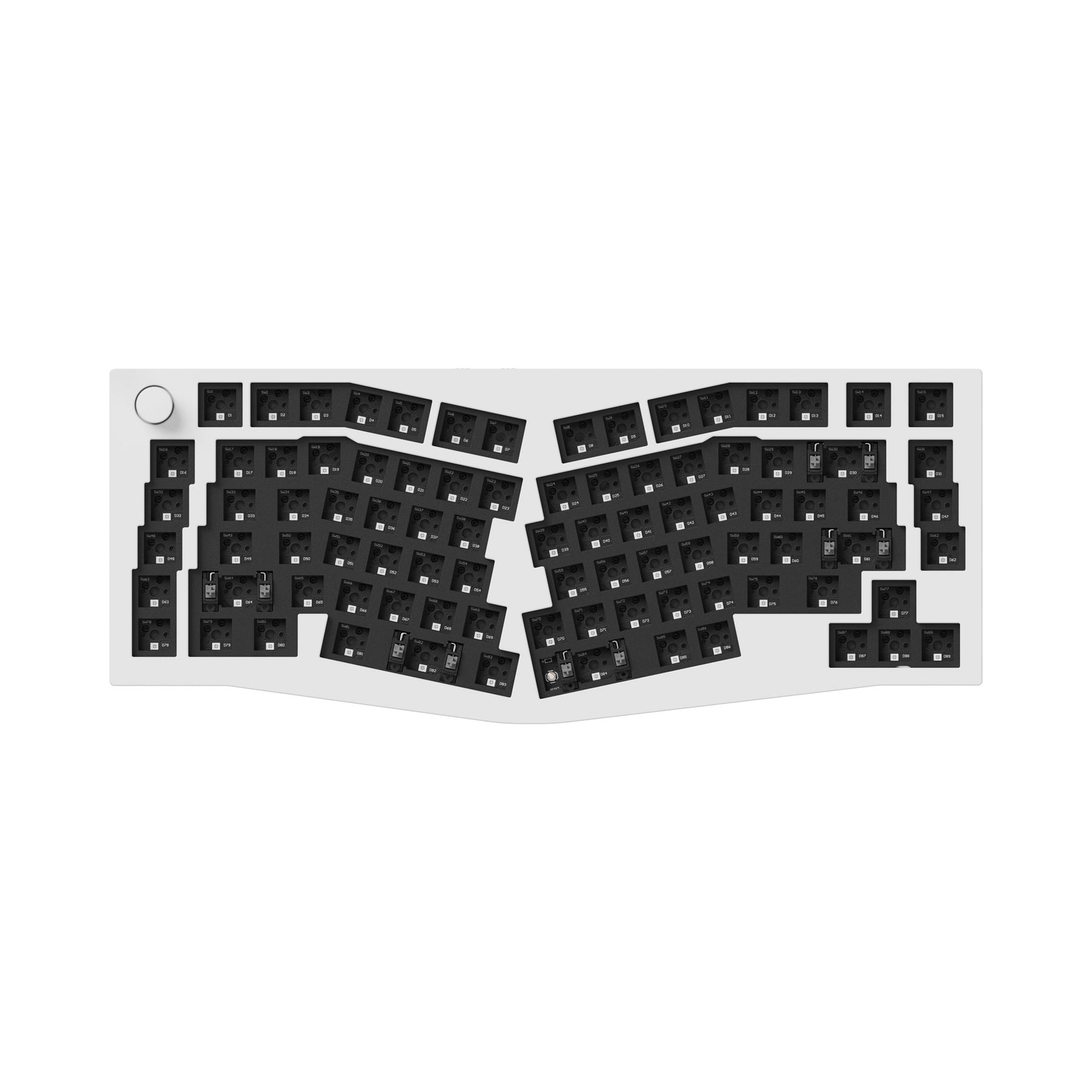 Keychron Q10 Pro (disposition Alice) Clavier mécanique personnalisé sans fil QMK/VIA (disposition US ANSI)
