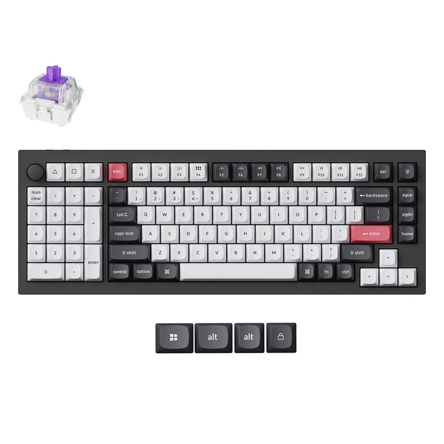 Clavier personnalisé sans fil Keychron Q12 HE QMK (Disposition US ANSI)