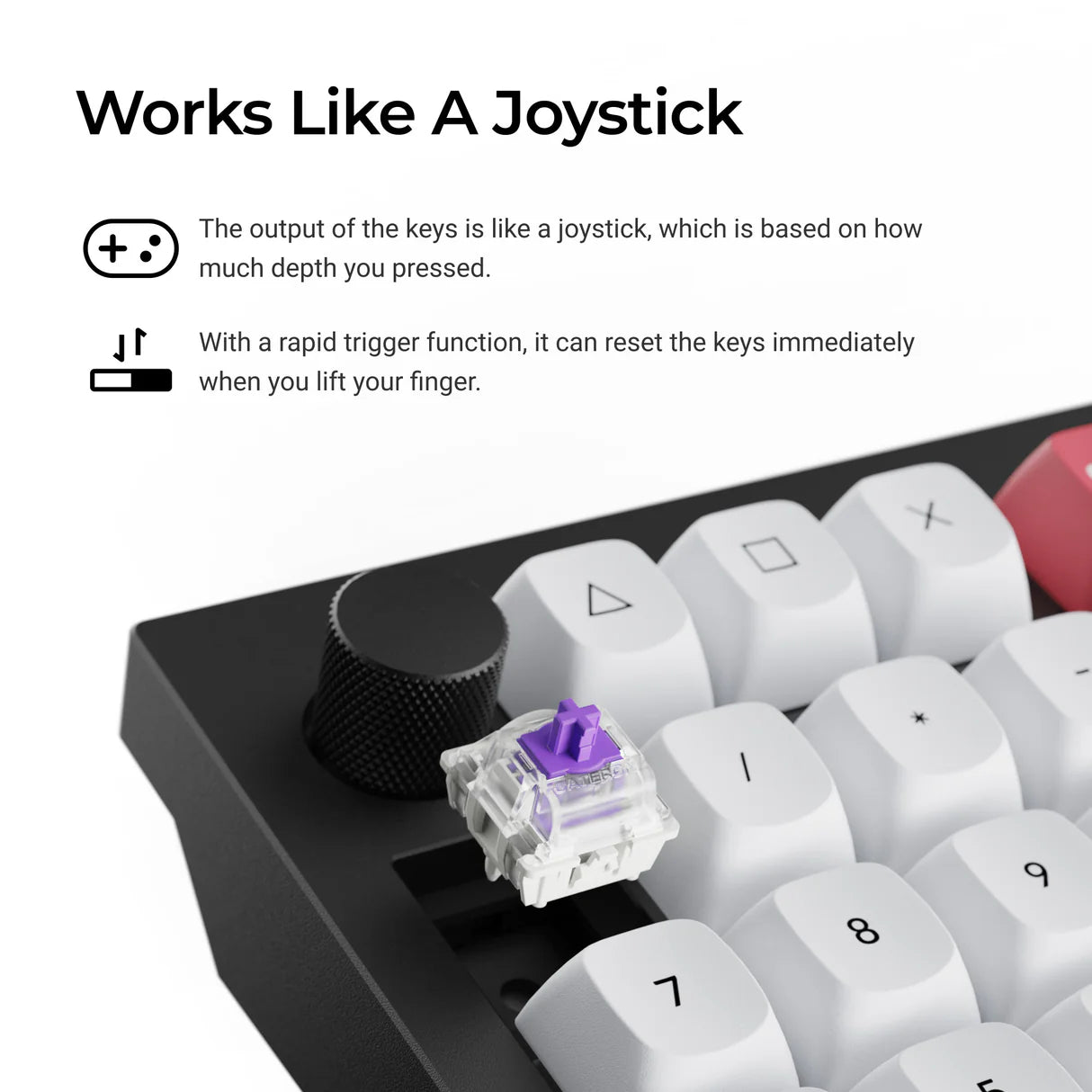 Clavier personnalisé sans fil Keychron Q12 HE QMK (Disposition US ANSI)