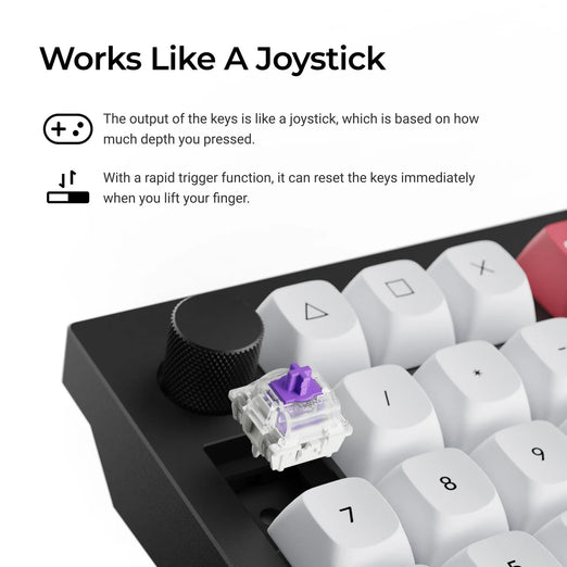 Keychron Q12 HE QMK Wireless Custom Keyboard (US ANSI Layout)