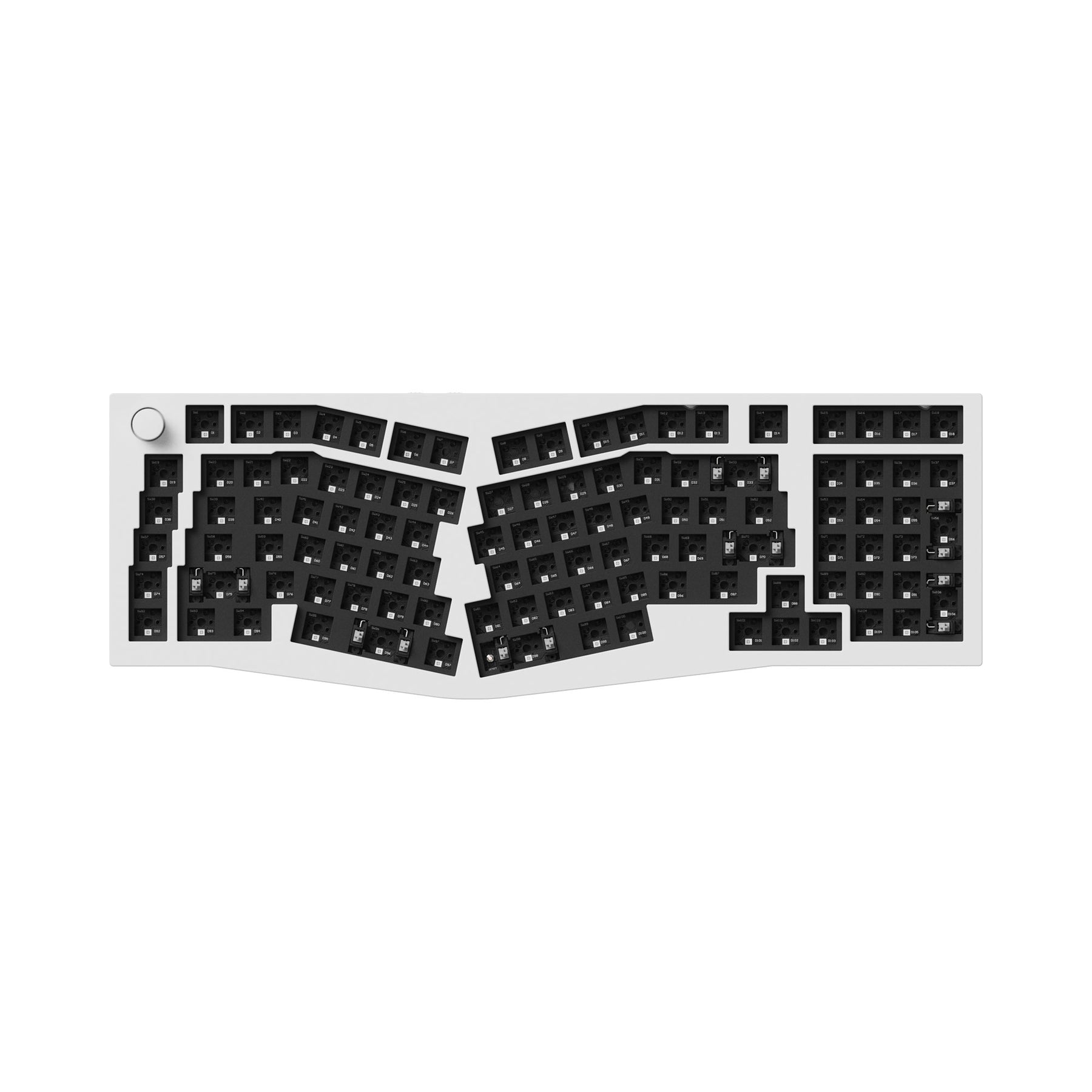 Keychron Q13 Pro (disposition Alice) Clavier mécanique personnalisé sans fil QMK/VIA (disposition US ANSI)