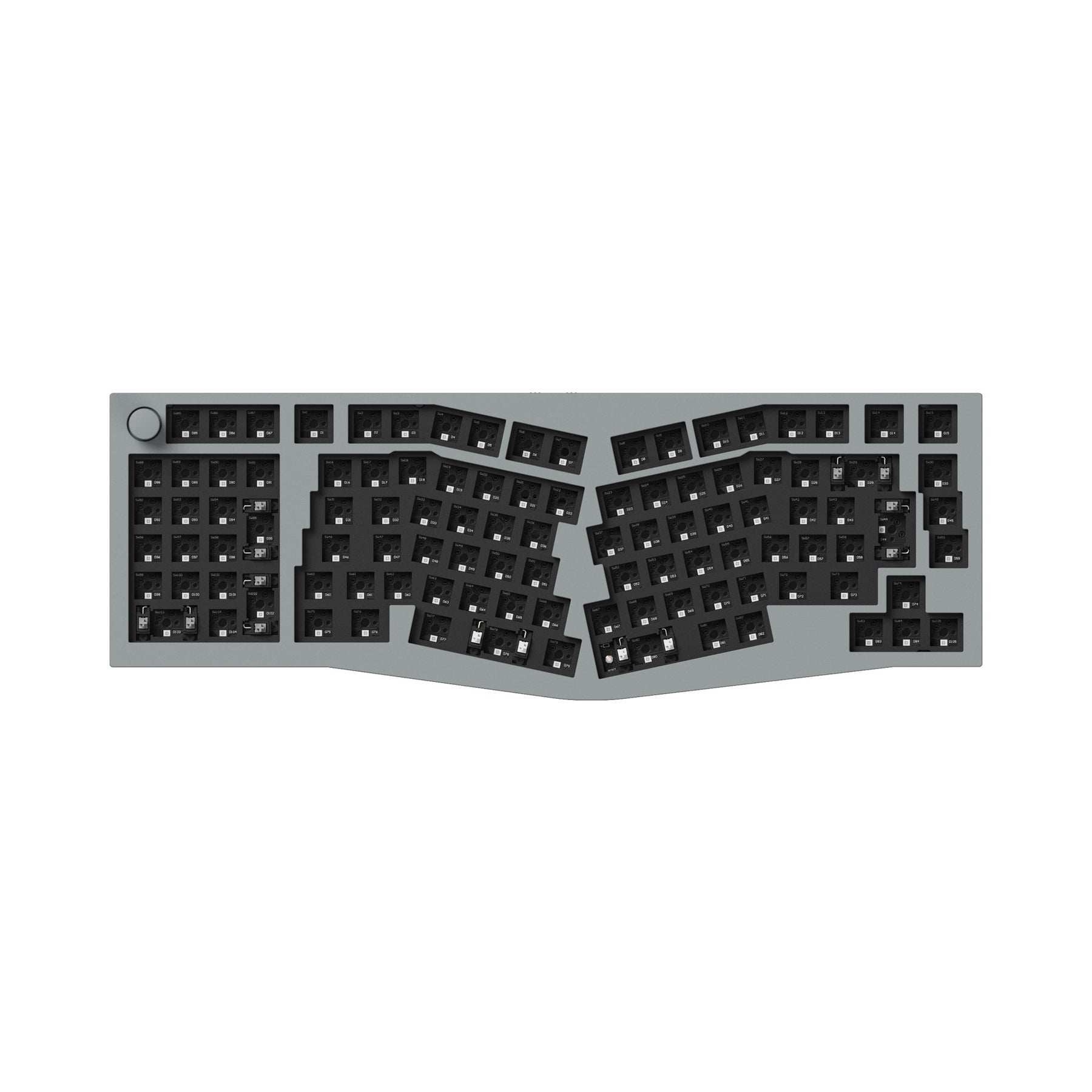Keychron Q14 Pro (disposition Alice) Clavier mécanique personnalisé sans fil QMK/VIA (disposition US ANSI)