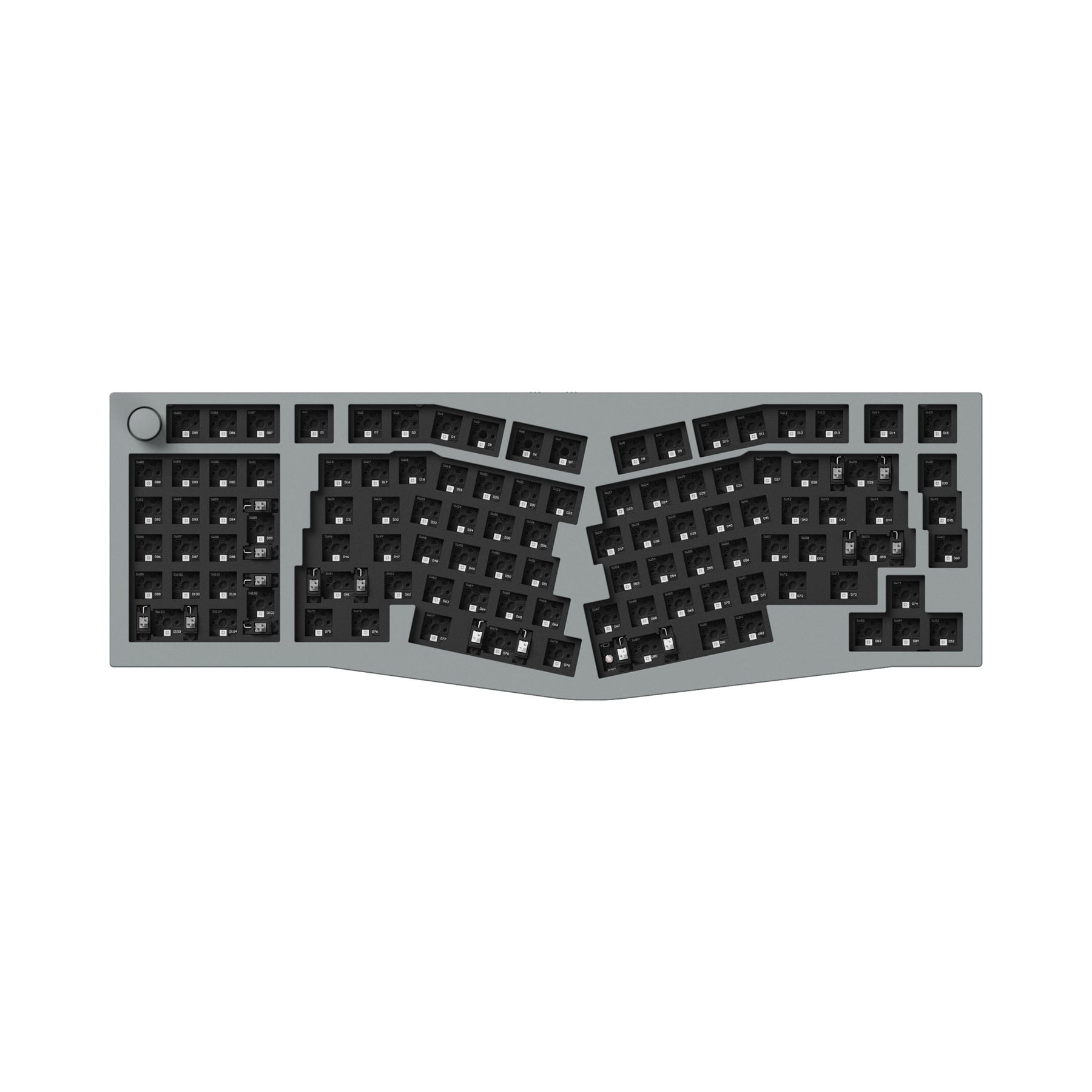 Keychron Q14 Pro (disposition Alice) Clavier mécanique personnalisé sans fil QMK/VIA (disposition US ANSI)