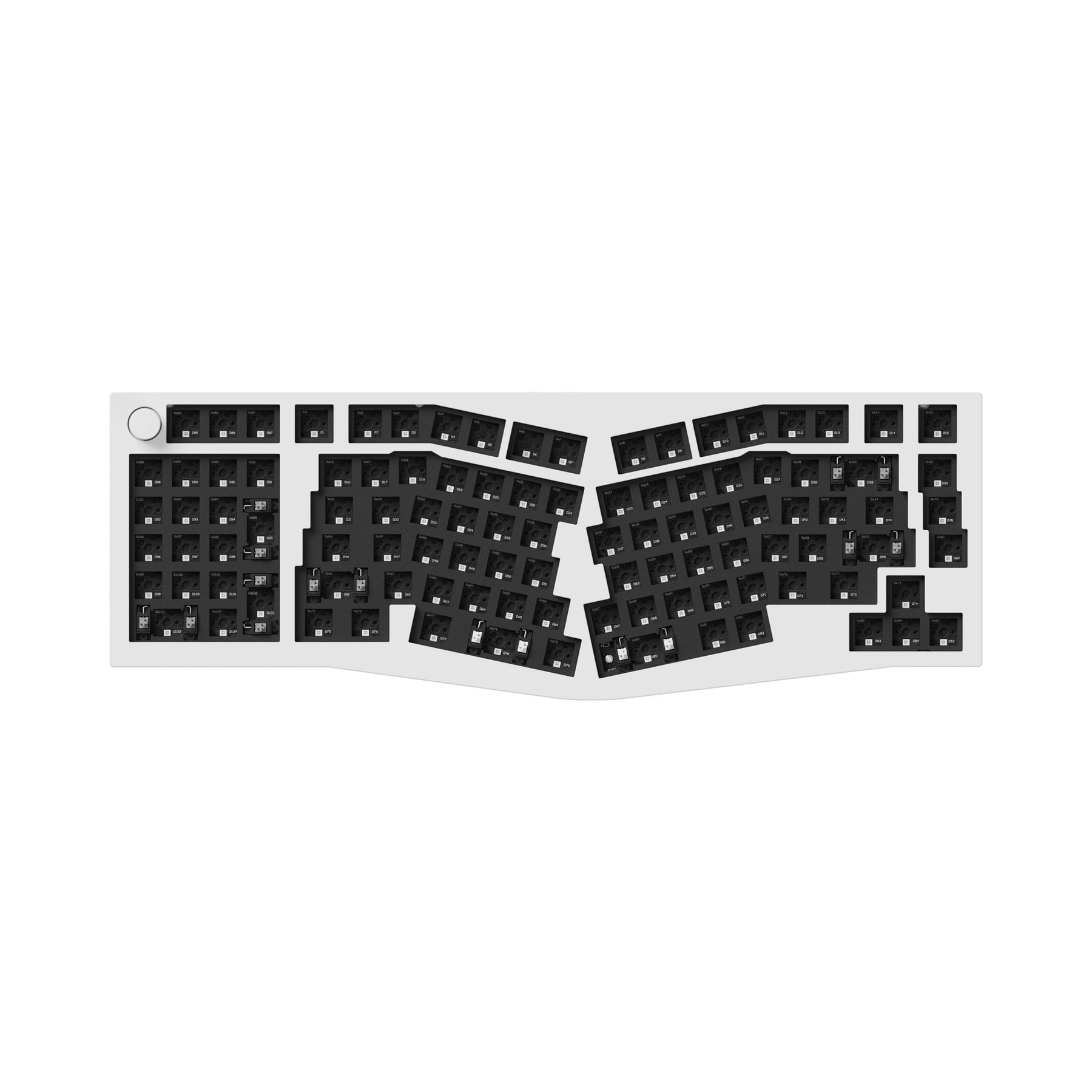 Keychron Q14 Pro (disposition Alice) Clavier mécanique personnalisé sans fil QMK/VIA (disposition US ANSI)